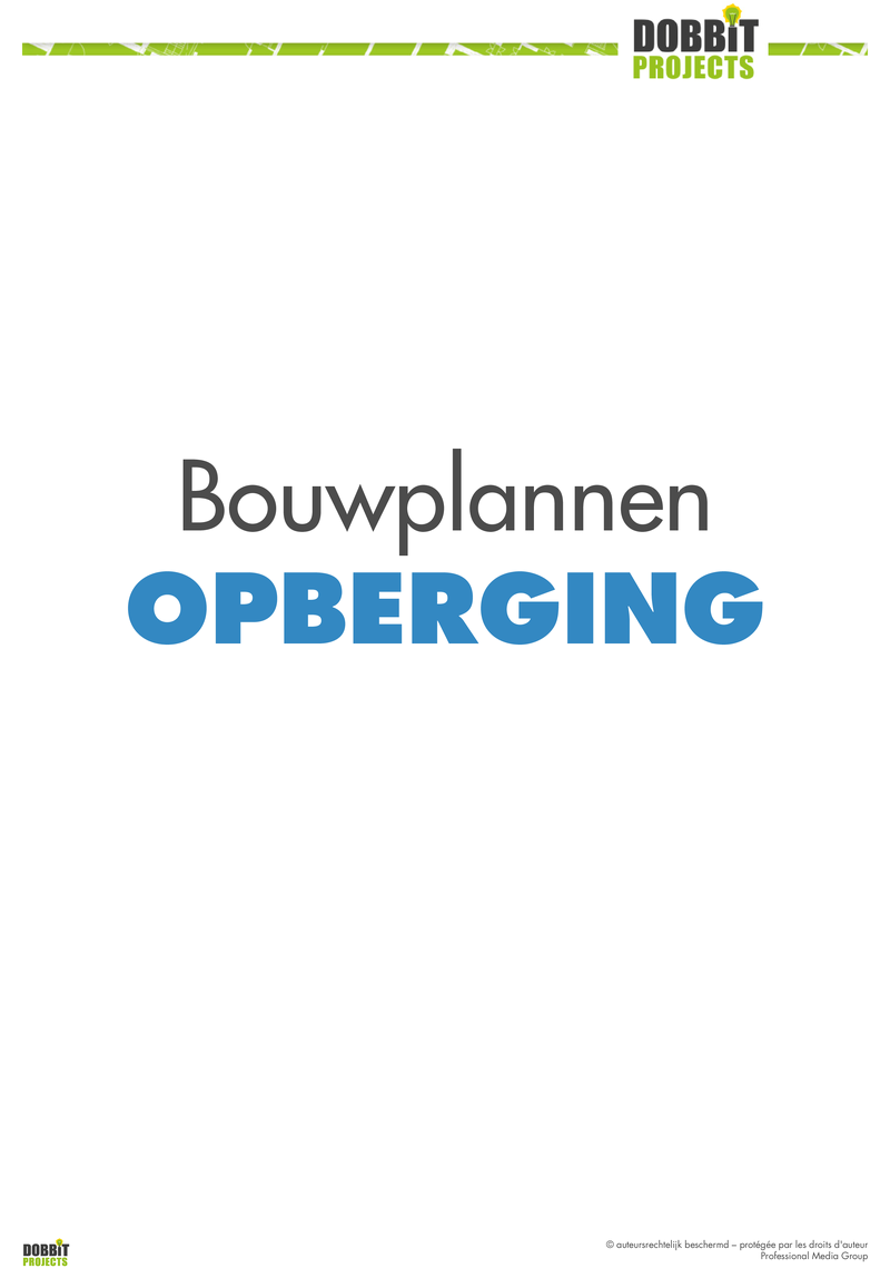 4 bouwplannen opberging