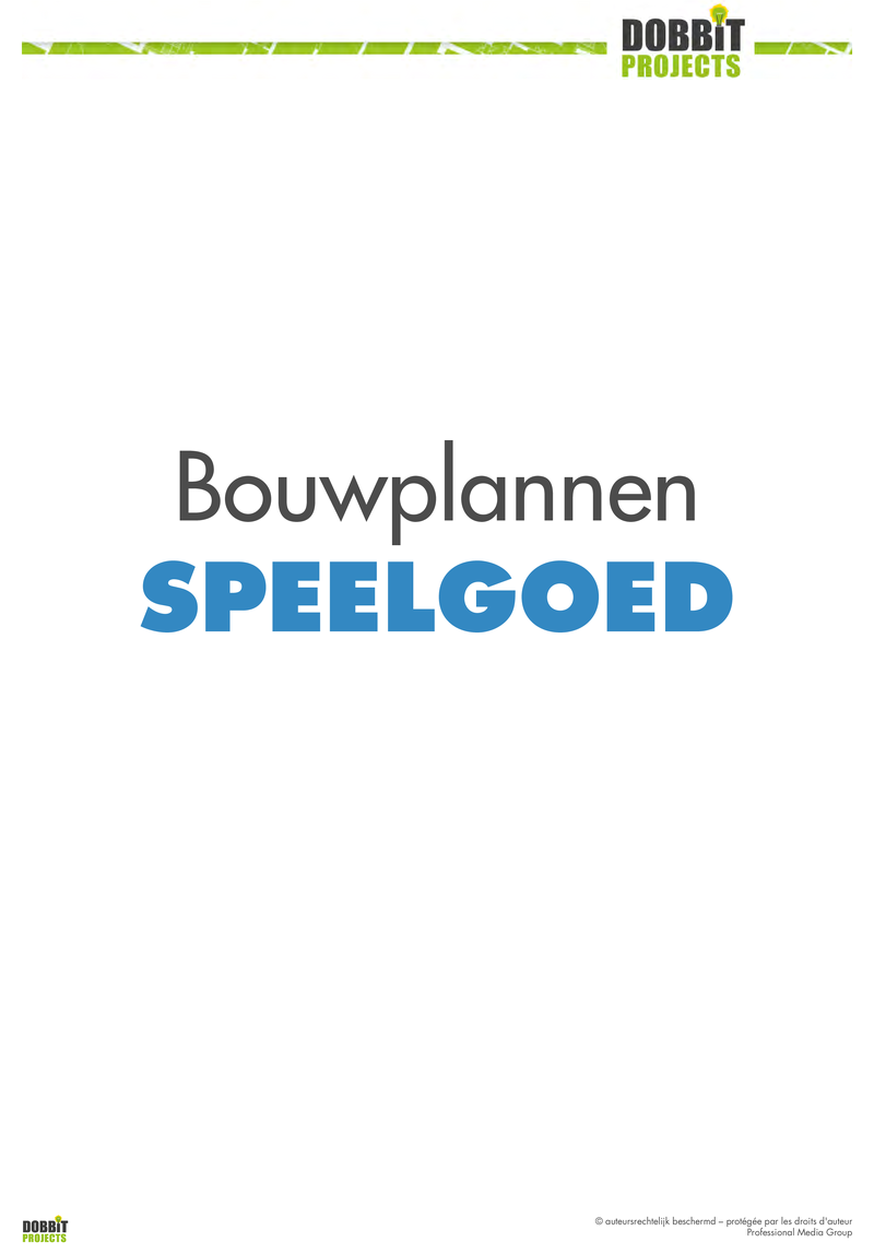 8 bouwplannen speelgoed