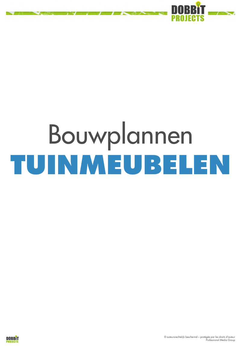 7 bouwplannen tuinmeubelen