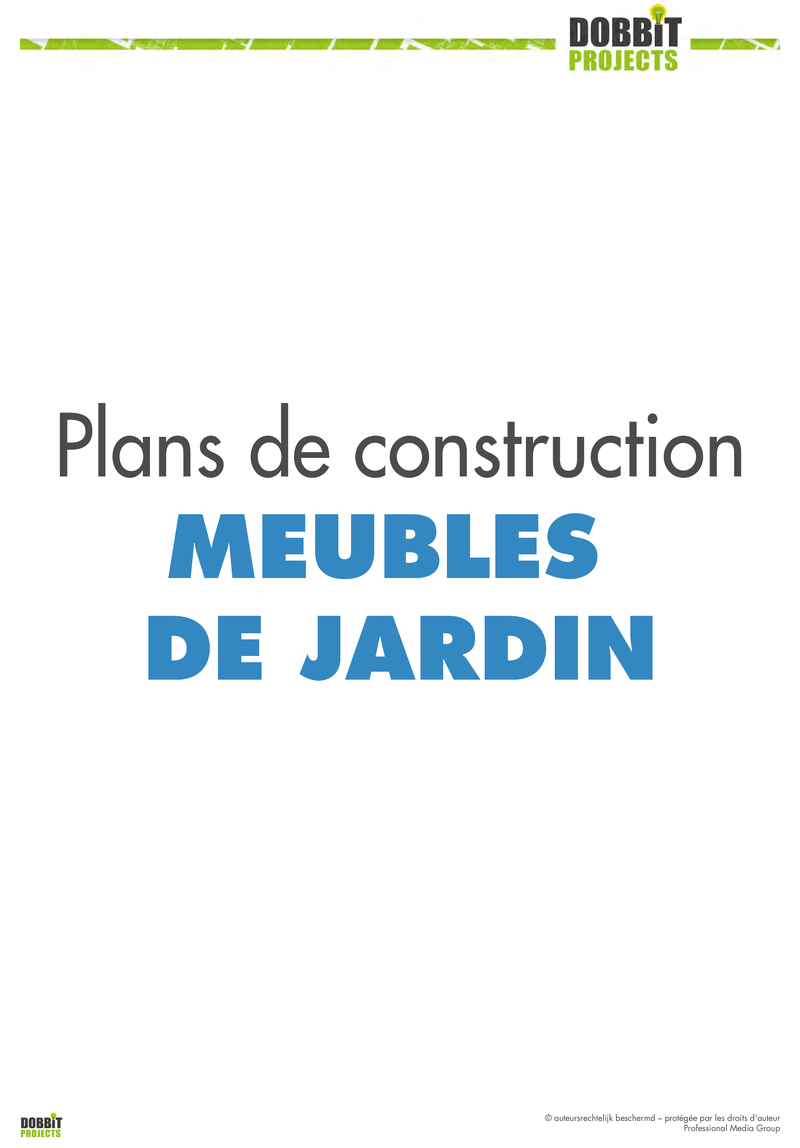 7 plans de construction meubles de jardin