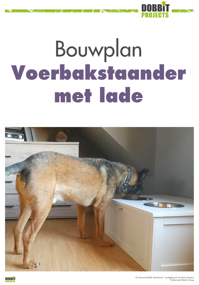 VOERBAKSTAANDER MET LADE