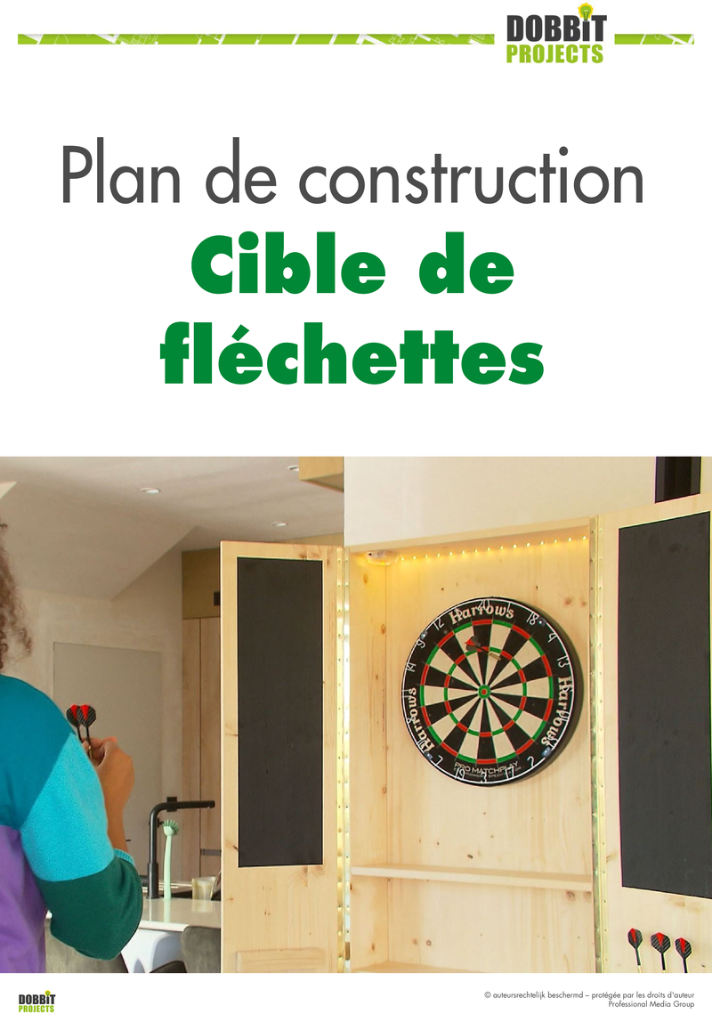 CIBLE DE FLÉCHETTES
