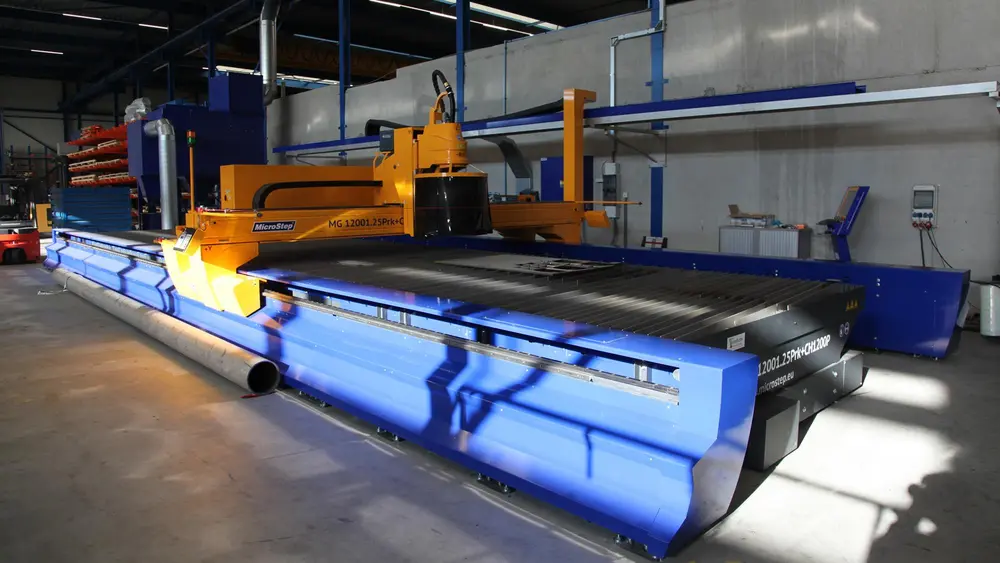 de MicroStep MG-plasmasnijmachine