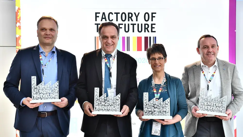 Total, Audi Brussels, Vandemoortele en Kautex Textron Benelux zijn de nieuwe winnaars van de Factory of the Future awards