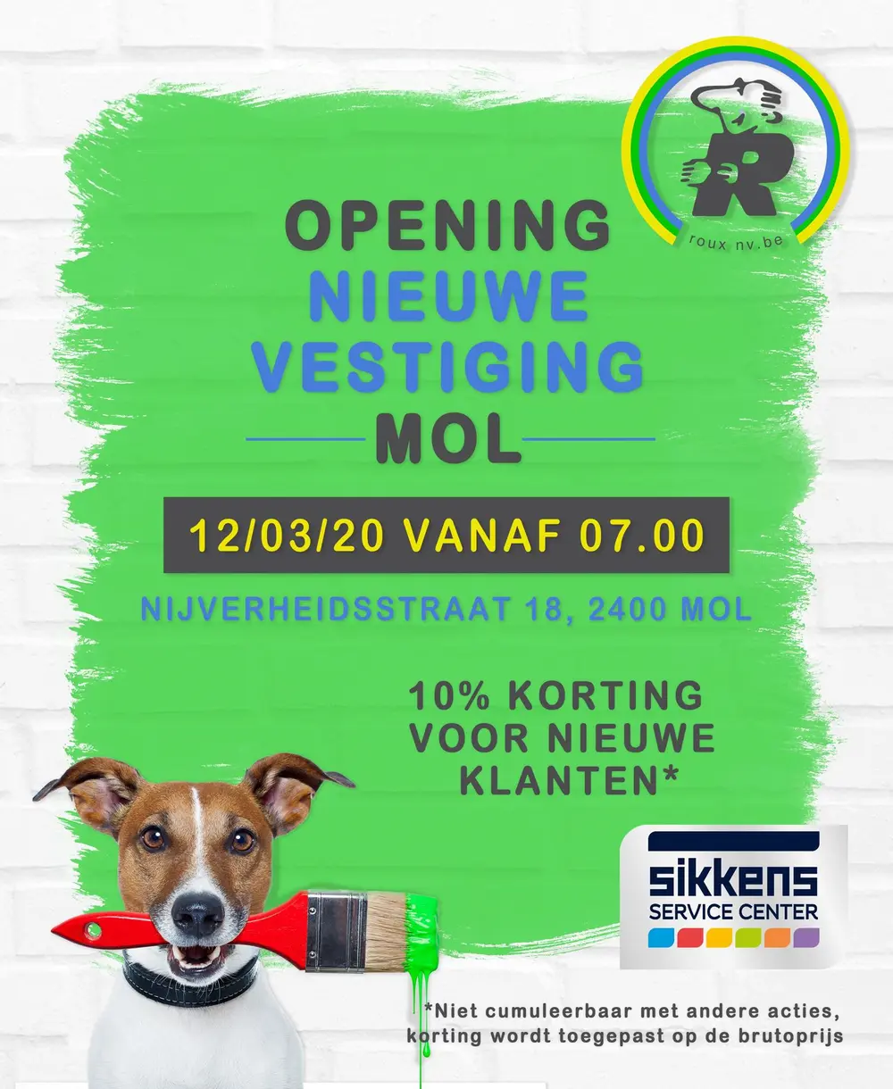 Nieuwe vestiging Mol