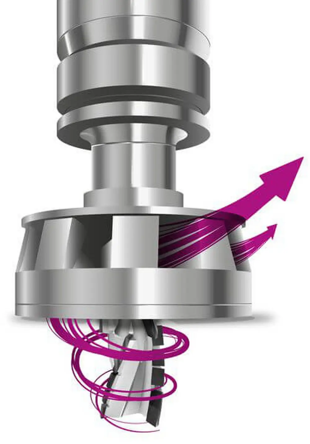 Het efficiënt wegwerken van bramen en stof kan dankzij een turbine