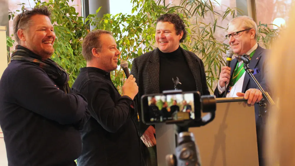 HERMAN VAN DENDER, PATRICK AUBRION EN MARC DUCOBU Eerste Patissier-Chocolatier van Belgi&euml; 2021 Club Prosper Montagn&eacute;