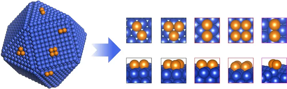 Cu(111)-kristaloppervlak 