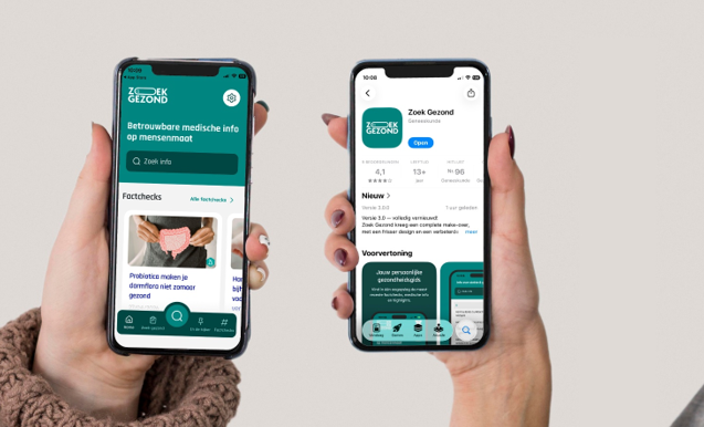 App Zoek Gezond van Gezondheid en Wetenschap