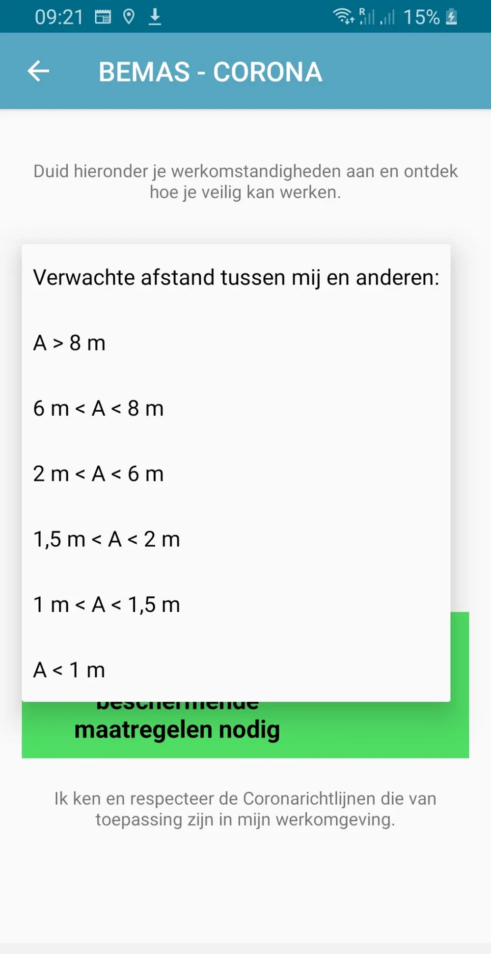 Bemas app corona analyse