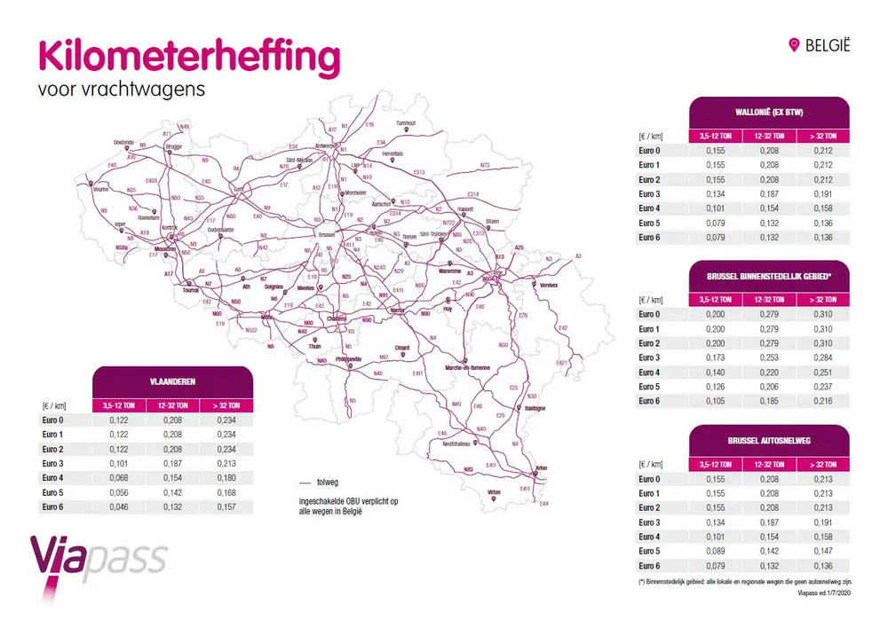 Tarieven kilometerheffing: wat er verandert op 1 juli?