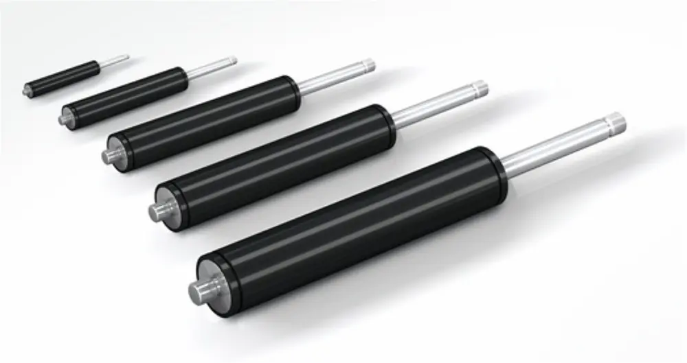 Les vérins de freinage ralentissent directement et fortement la masse