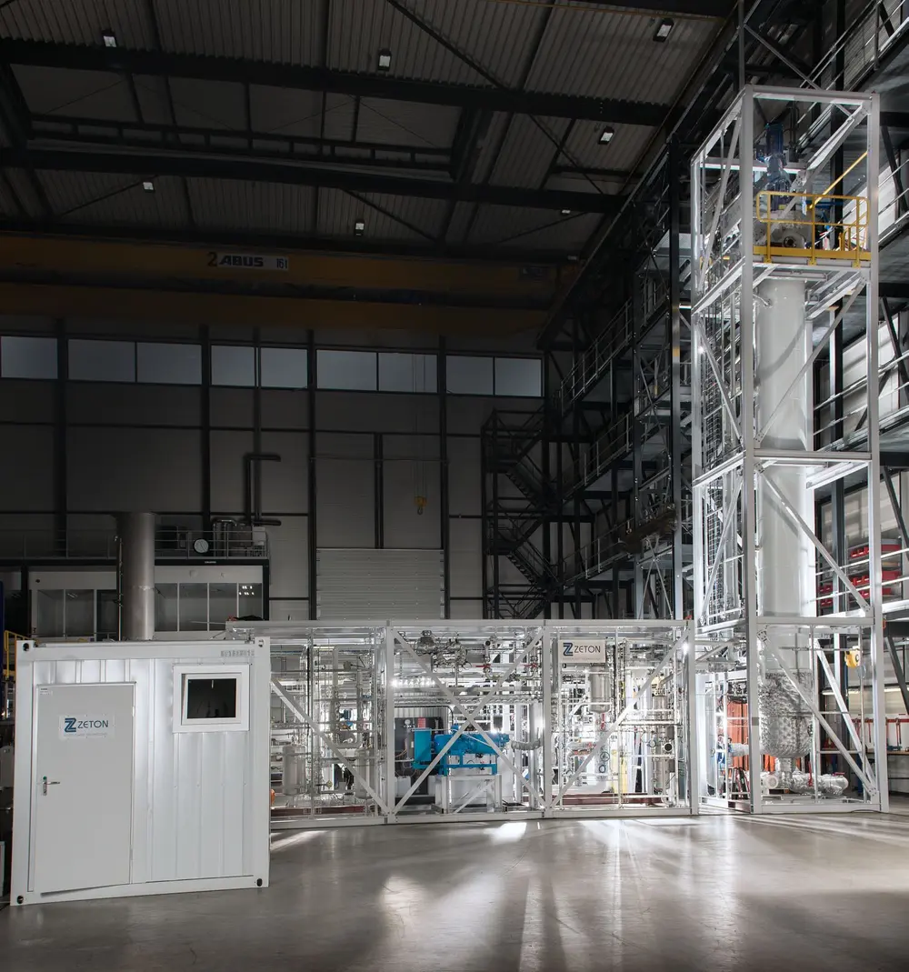 Voor Electrochaea bouwde Zeton een demo plant voor het omzetten van CO2 uit biogas naar methaan via een bio-katalytisch proces