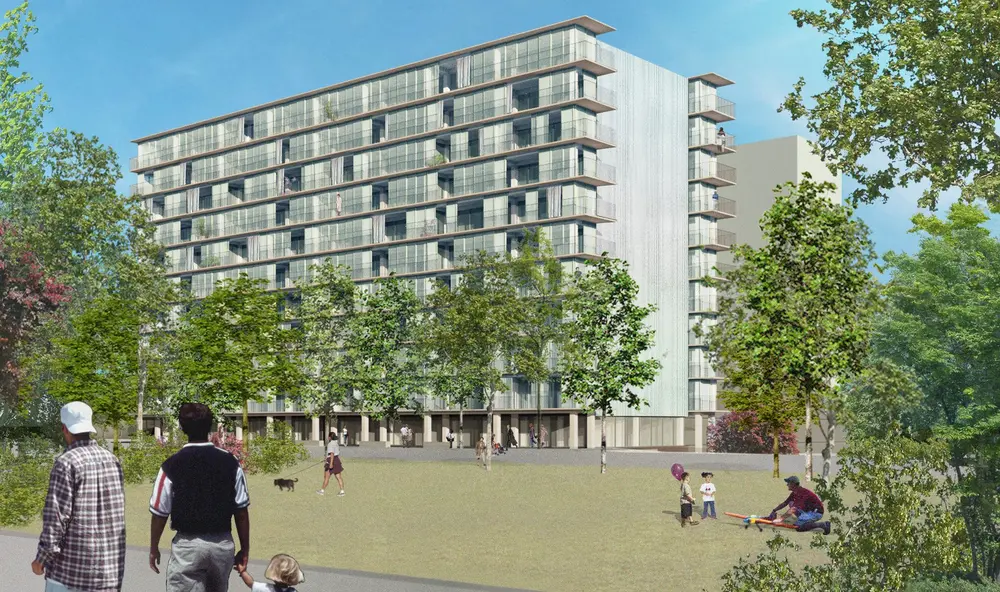 Vergunning voor renovatie van sociale woningen in Peterbos