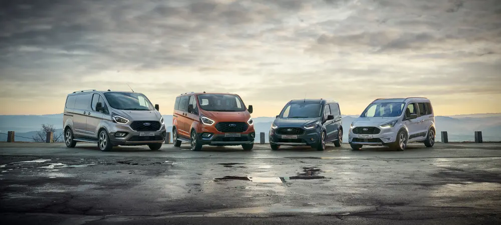 Ford Tourneo en Transit Connect Active met terreincapaciteiten om outdooravonturen te beleven