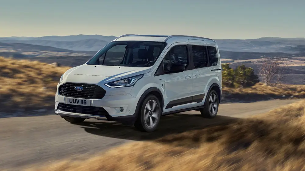Veelzijdige Ford Tourneo en Transit Connect Active met terreincapaciteiten