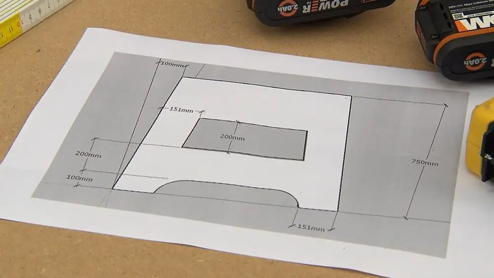 plan houten schragen