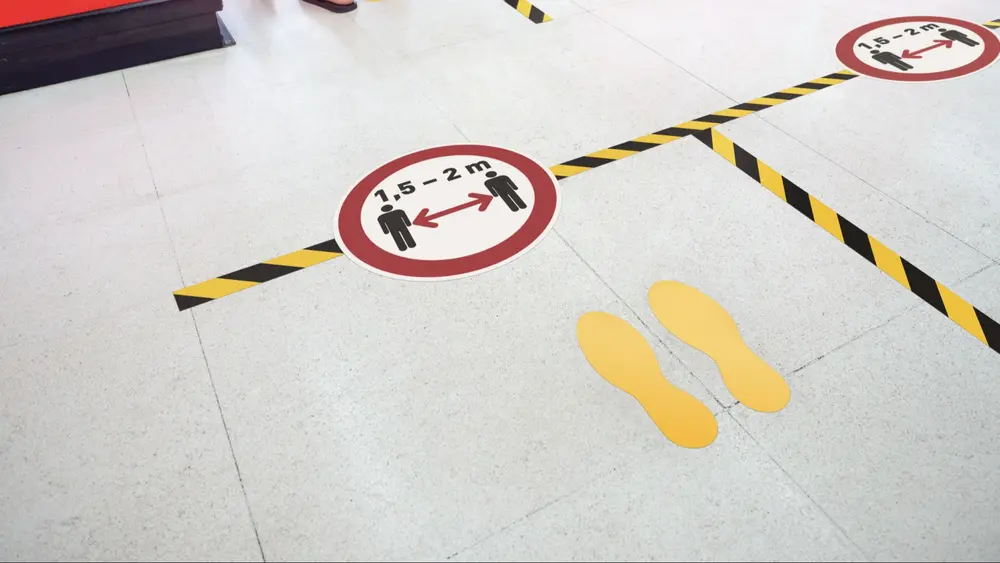 durable vloermarkeringen stickers